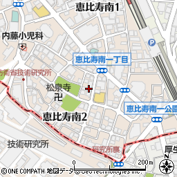 ラピスクーナ　恵比寿店周辺の地図