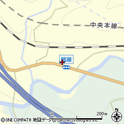 山梨県甲州市大和町鶴瀬523周辺の地図