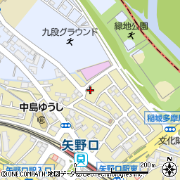 東京都稲城市矢野口3750-170周辺の地図