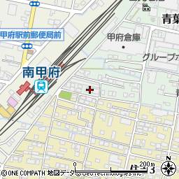 山梨県甲府市青葉町17-14周辺の地図