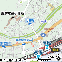 東京都八王子市廿里町32周辺の地図