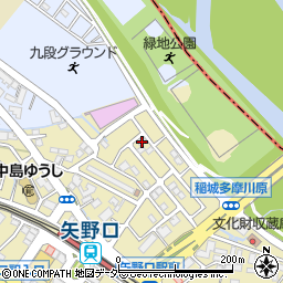 東京都稲城市矢野口3750-88周辺の地図