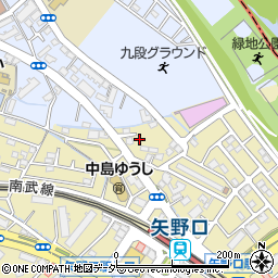 東京都稲城市矢野口237-9周辺の地図