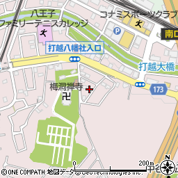 東京都八王子市打越町1344-29周辺の地図