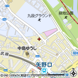 東京都稲城市矢野口3750-123周辺の地図