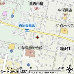 セブンイレブン甲府蓬沢店周辺の地図