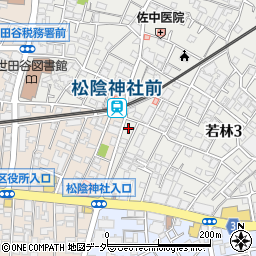 ドリーブン（Ｄｒｅａｖｅｎ）・松陰神社駅前校周辺の地図