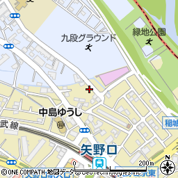 東京都稲城市矢野口3750-124周辺の地図