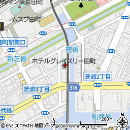 東京都港区芝浦3丁目8周辺の地図