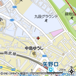 東京都稲城市矢野口241周辺の地図