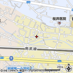 東京都稲城市矢野口47周辺の地図