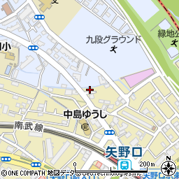 東京都稲城市矢野口237-5周辺の地図