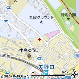 東京都稲城市矢野口3750-121周辺の地図