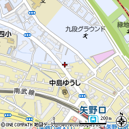 東京都稲城市矢野口237-12周辺の地図