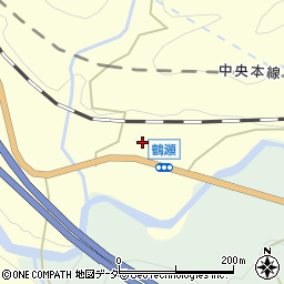 山梨県甲州市大和町鶴瀬518周辺の地図