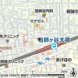 松屋祖師谷大蔵３丁目店周辺の地図