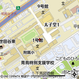 昭和女子大学　光葉同窓会周辺の地図