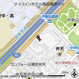 千葉県浦安市弁天1丁目22-23周辺の地図