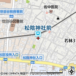トライプラス松陰神社駅前校周辺の地図