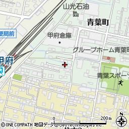 山梨県甲府市青葉町17-1周辺の地図