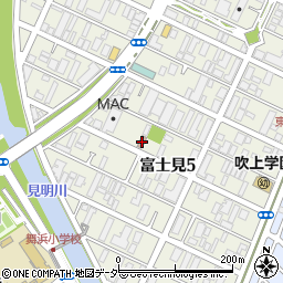 富士見自治会集会所周辺の地図