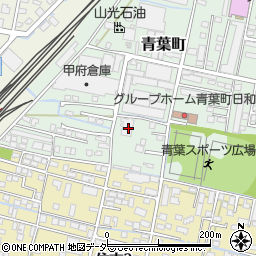 山梨県甲府市青葉町18-20周辺の地図