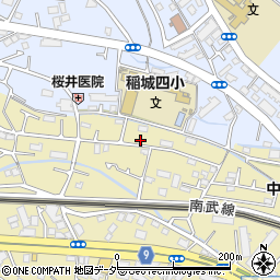 東京都稲城市矢野口118周辺の地図