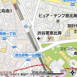 東京都渋谷区恵比寿4丁目17周辺の地図