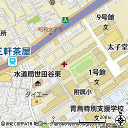 昭和女子大学附属昭和中学校周辺の地図