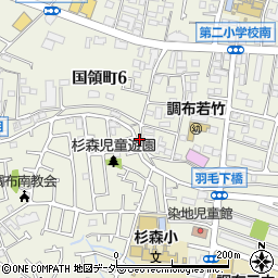 東京都調布市国領町6丁目17-10周辺の地図