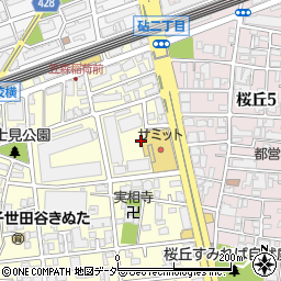 東京都世田谷区砧2丁目14周辺の地図