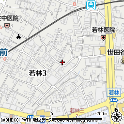 ａｎパーク若林２駐車場周辺の地図