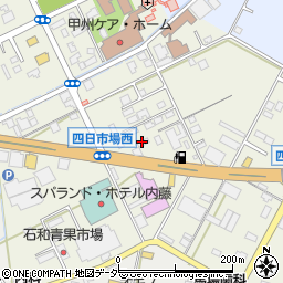 CAFE LA PAIX 石和温泉店周辺の地図