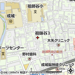 東京都世田谷区祖師谷3丁目22-11周辺の地図