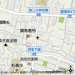 東京都調布市国領町7丁目3-1周辺の地図