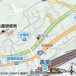 東京都八王子市廿里町30-12周辺の地図