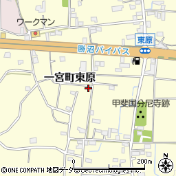 山梨県笛吹市一宮町東原295周辺の地図