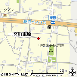 山梨県笛吹市一宮町東原625-3周辺の地図