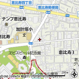 恵比寿ガーデンデンタルクリニック周辺の地図