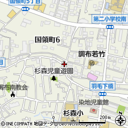東京都調布市国領町6丁目17-13周辺の地図