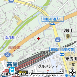 東京都八王子市高尾町1596周辺の地図