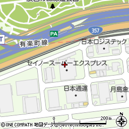 セイノースーパーエクスプレス株式会社　辰巳・貨物センター周辺の地図