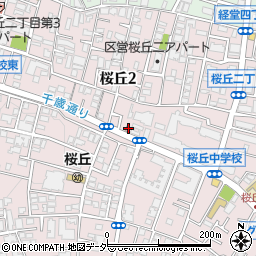 世田谷桜丘二郵便局 ＡＴＭ周辺の地図