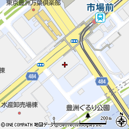 豊洲市場周辺の地図