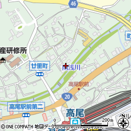 東京都八王子市廿里町30周辺の地図