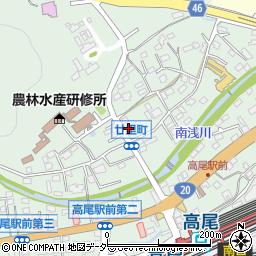 東京都八王子市廿里町21周辺の地図