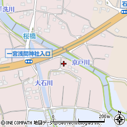 山梨県笛吹市一宮町一ノ宮1234周辺の地図