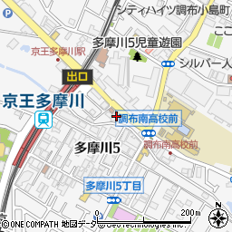 リハビリフィットネスゆずりは京王多摩川周辺の地図