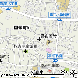 東京都調布市国領町6丁目24周辺の地図