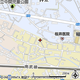 東京都稲城市矢野口52-6周辺の地図